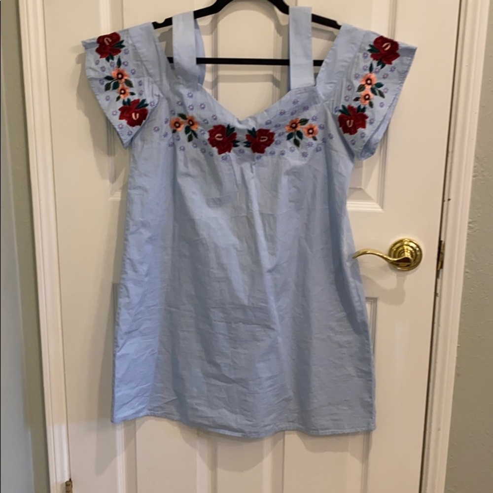 Francescas embroidered shift dress